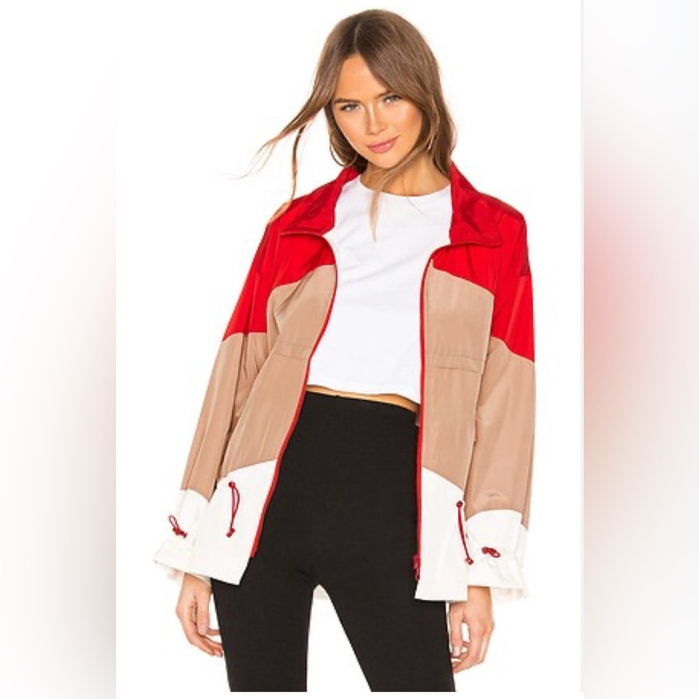 ON PARLE DE VOUS Julia Tricolor Sport Jacket- Colorblock- SM